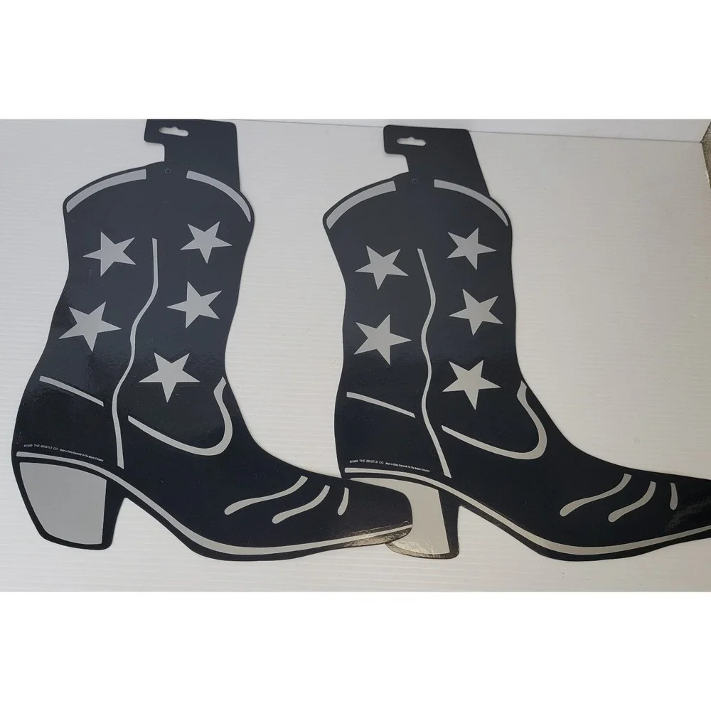 Wild West Western Cowboy Party Decorations Cactus Boots Signs Banner Cut Out NEW